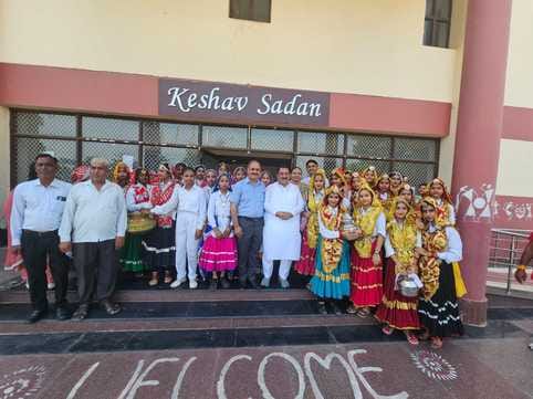Students showcased their talent in the district level cultural festival.