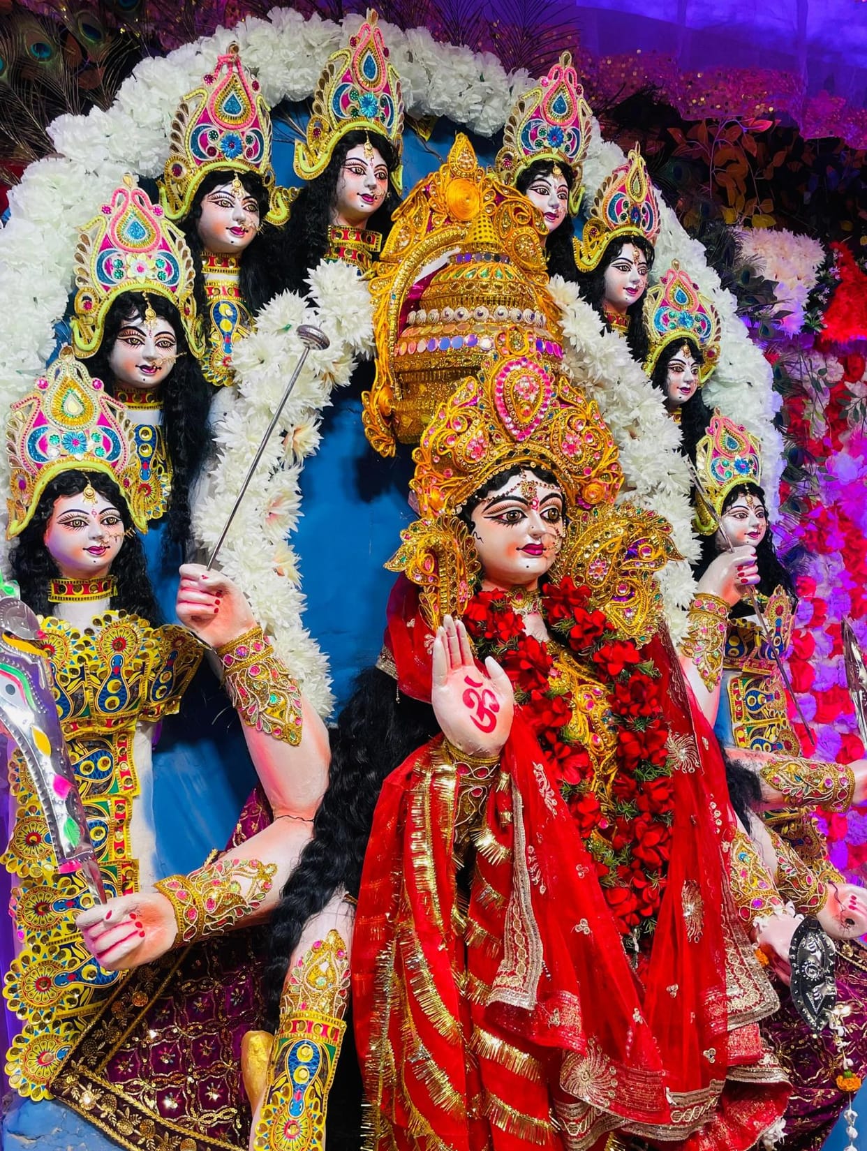 Cheers echoing in goddess temples and puja pandals