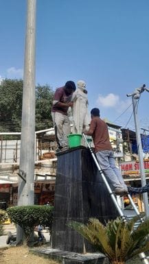 Statues of great men will shine again in Mandi city