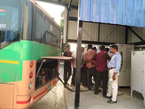 Electric bus will stop in Bulandshahr, charging station will start