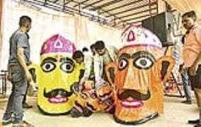From grandfather to grandson... the unique legacy of making effigies of Ravana