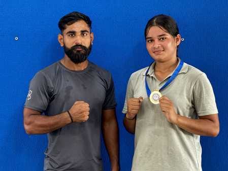 Chhavi won gold in the state boxing competition