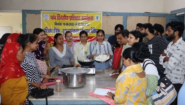 Women were trained in making dairy products.