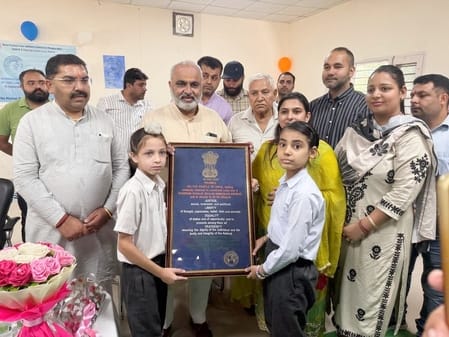 Hearing aids and stationery distributed to destitute children