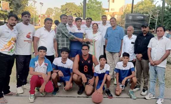 Rohtak's under-14 boys team secured second place in the state-level school basketball competition.