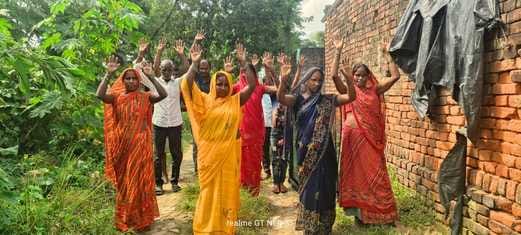 Road in bad condition, villagers protest