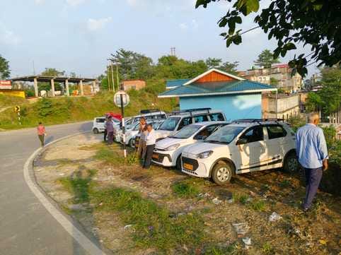 Taxi parking space selected at Bada Da Ghat Chowk
