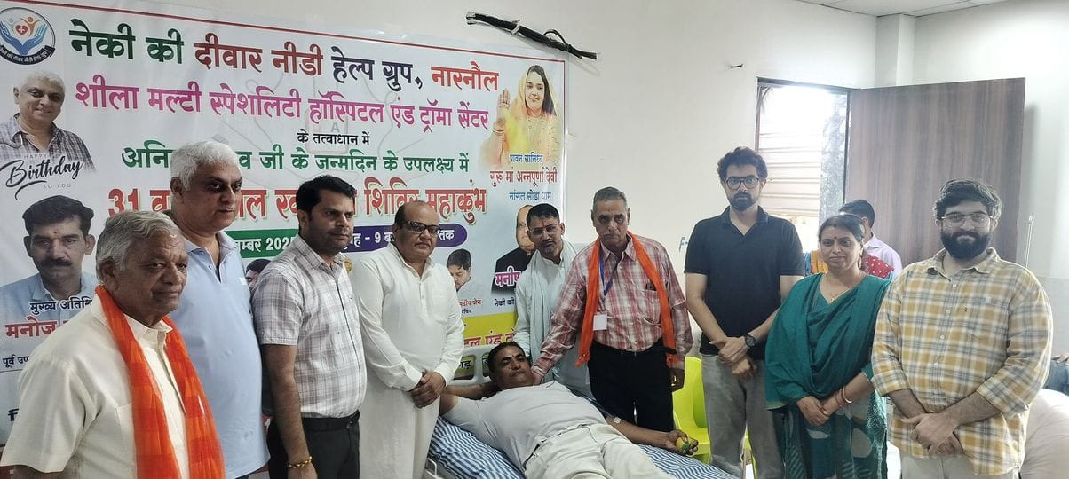 A healthy person should donate blood every three months: Manoj Jangra