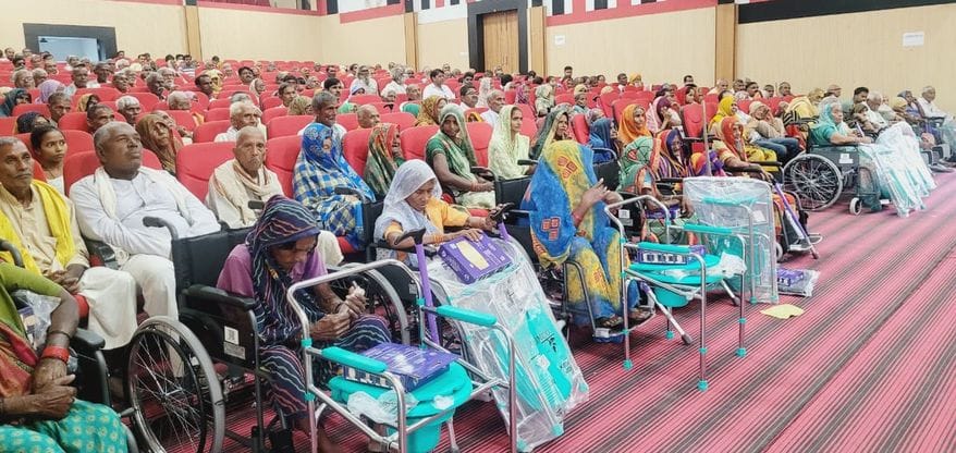 Assistive devices were provided to children and children with disabilities.
