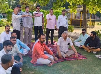 Nafees Ali became the block head of the Sarva Karmachari Sangh.
