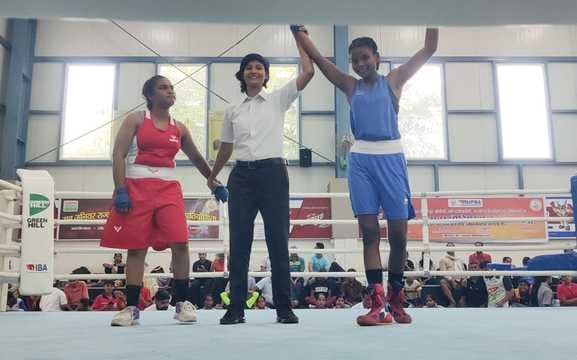 Ananya won gold in state level boxing