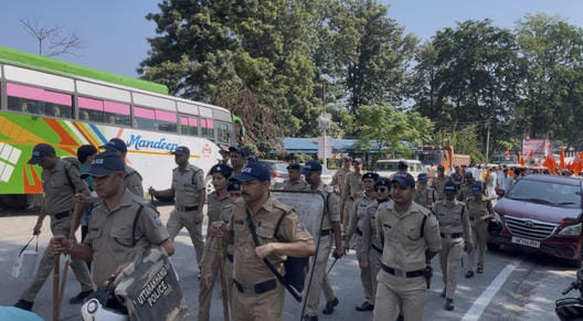 People of Ramnagar took to the streets to protest against Love Jihad.