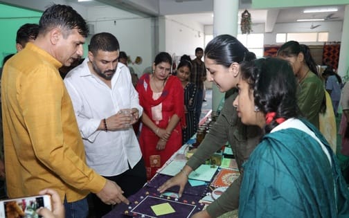 A glimpse of self-reliance was seen in the exhibition of indigenous products.