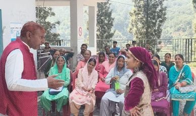 Government schemes were explained through songs and music in Mamlig and Shayari.