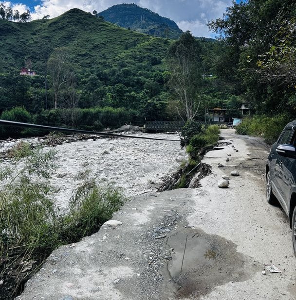 Rampur-Nitthar road not restored for heavy vehicles even after a month