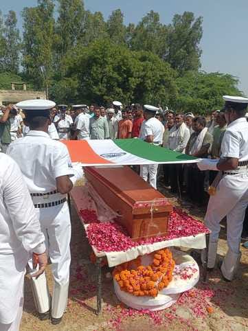 Navy soldier Amit was given a final farewell with state honours.