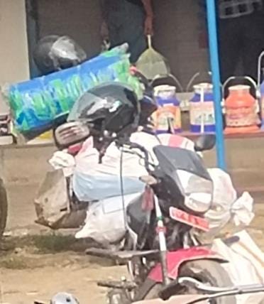 Drug smuggling...goods being transported across the border by bicycle