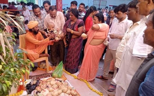 4000 children's tonsure ceremony at Shaktipeeth Devipatan temple