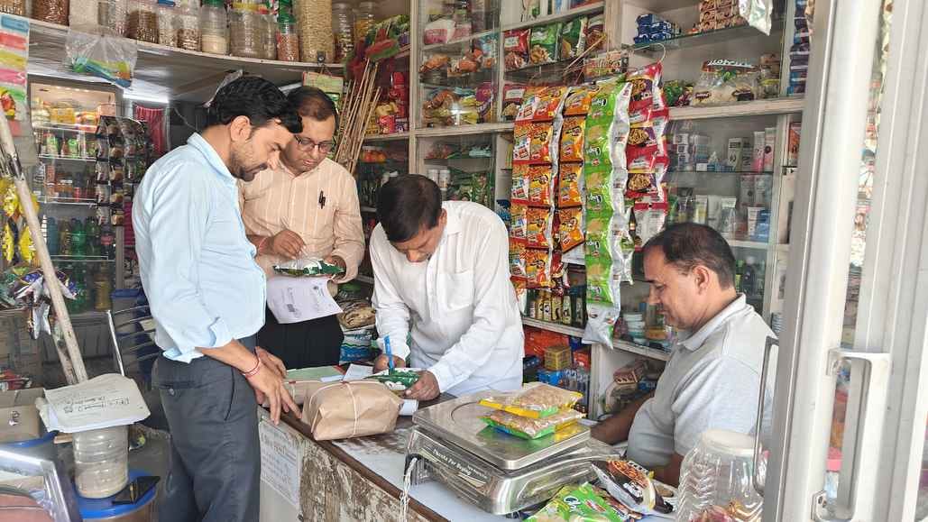 Two samples were taken and sent, and a fine was imposed for not having a shop license