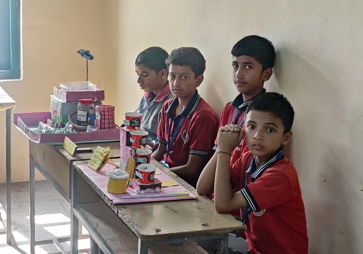 Mathematics and Science Model Competition organized on Bag Free Day