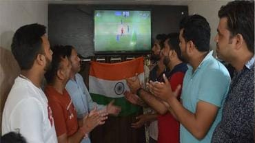 People were excited about the India-Pakistan match.