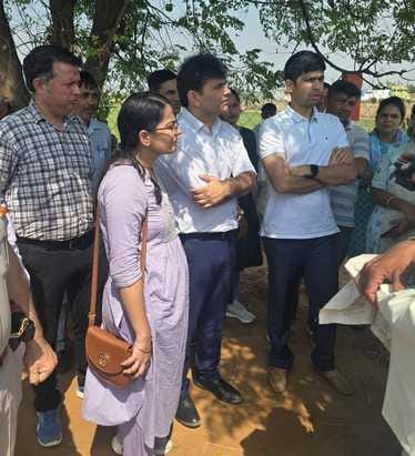 Inspection of crop girdawari