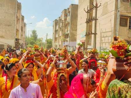 Maa Durga Jagran begins with Kalash Yatra