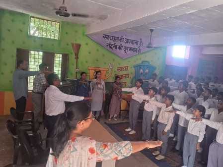 Students were made to take an oath not to consume drugs.