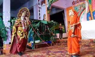 The audience was thrilled to see the staging of Sita Haran and Lanka Dahan.