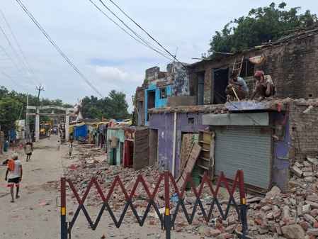 Road widening work begins on Panchal Ghat North Bund