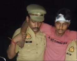 A wanted buffalo thief was injured in an encounter when a police bullet hit his leg.
