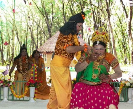 The drama of Sita Haran was staged in Chanduwada.