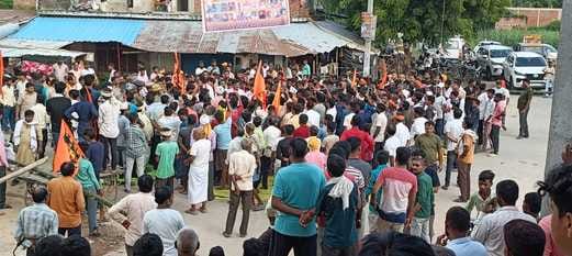 Religious flag controversy: Villagers create ruckus, three policemen suspended