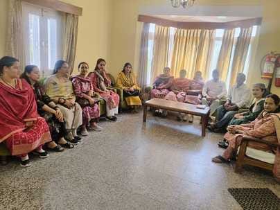 Meeting of Asha workers, Anganwadi Centre, Jal Shakti and Public Works Department personnel in Hatkoti