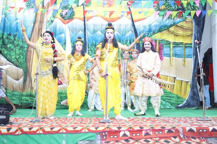 The Ramlila's performance of Ram's exile and Bharat's meeting captivated audiences.