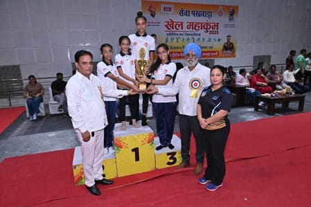 DAV girl students secured second position at the state level.