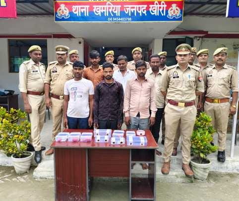 Khamaria police arrested six accused of theft