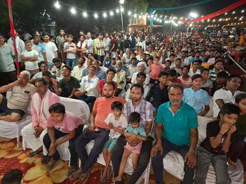 The ground resounded with cheers as Hanuman burned Lanka.