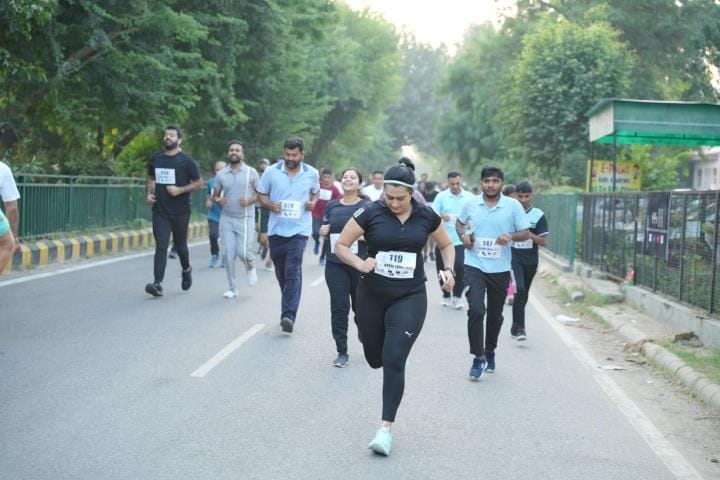 Rajesh Kumar in the men's category and Parineeta and Himanshi in the women's category were first in the mini marathon.