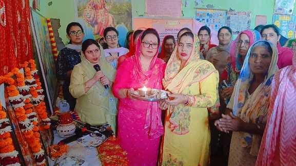Bhajan Kirtan program held at Shishu Vatika Makdauli Khurd