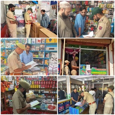 Badgam, Police Checking, Mobile Shops, Regarding Sim