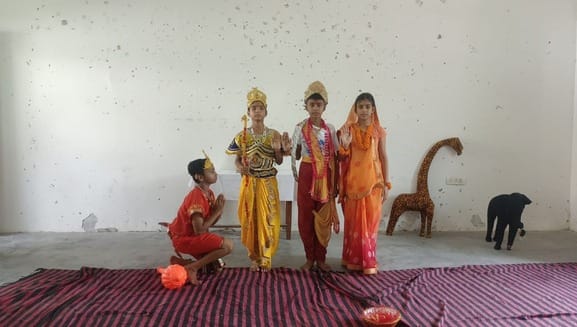 Celebrated Dussehra festival by worshipping Ashtami