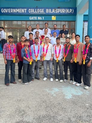 Bilaspur College men's kabaddi team won the title for the fourth time.