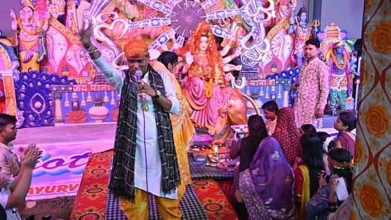 Dance in Garba and Devi Jagran