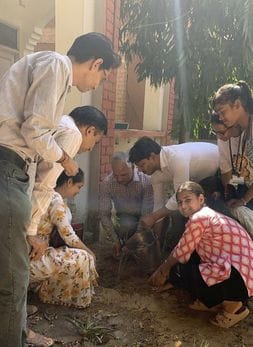 Plantation done in women's college