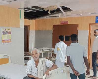 Chaos prevails in the district hospital, patients return after ultrasound is not available