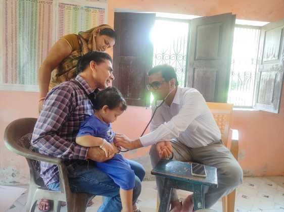More patients suffering from seasonal fever, cold and cough reached the health fair.