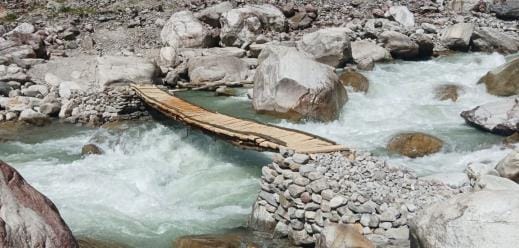Bridge built on Pindar river, roads also repaired