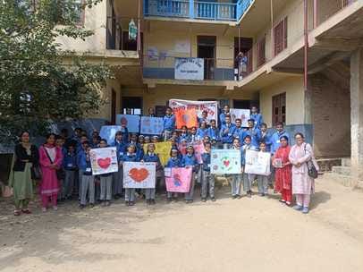 Organized a program on World Heart Day at Public School Kholighat