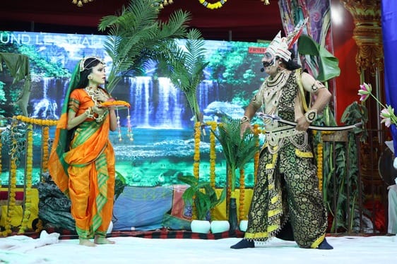 Sita's abduction, Ram-Hanuman meeting and Bali's killing were staged in Ramlila.